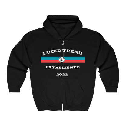 LucidTrend Established in 2022 Zip Hoodie