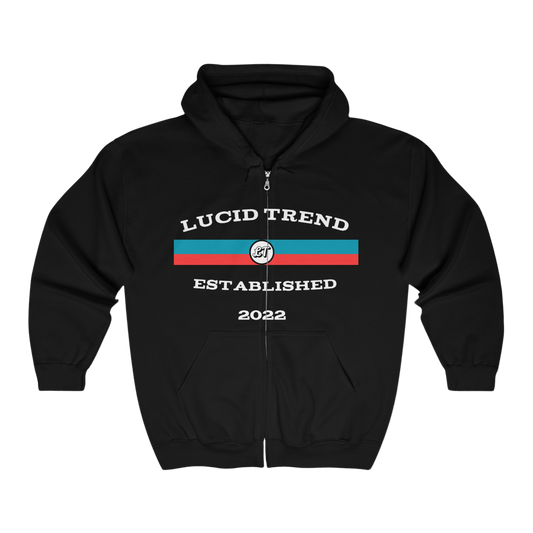 LucidTrend Established in 2022 Zip Hoodie