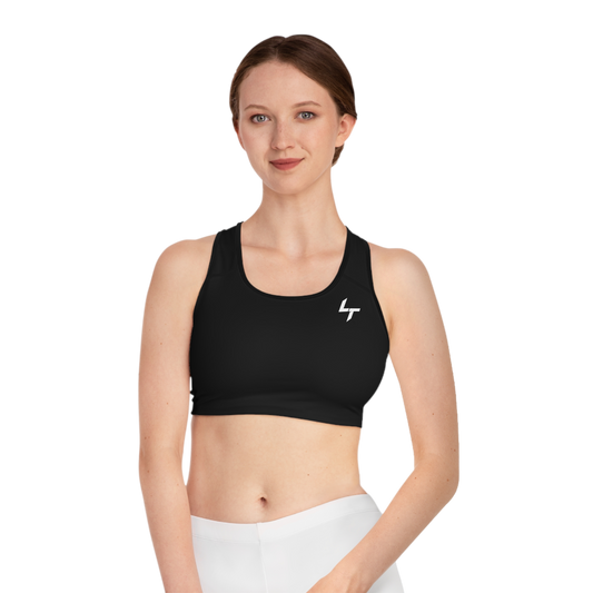 Black Seamless Sports Bra